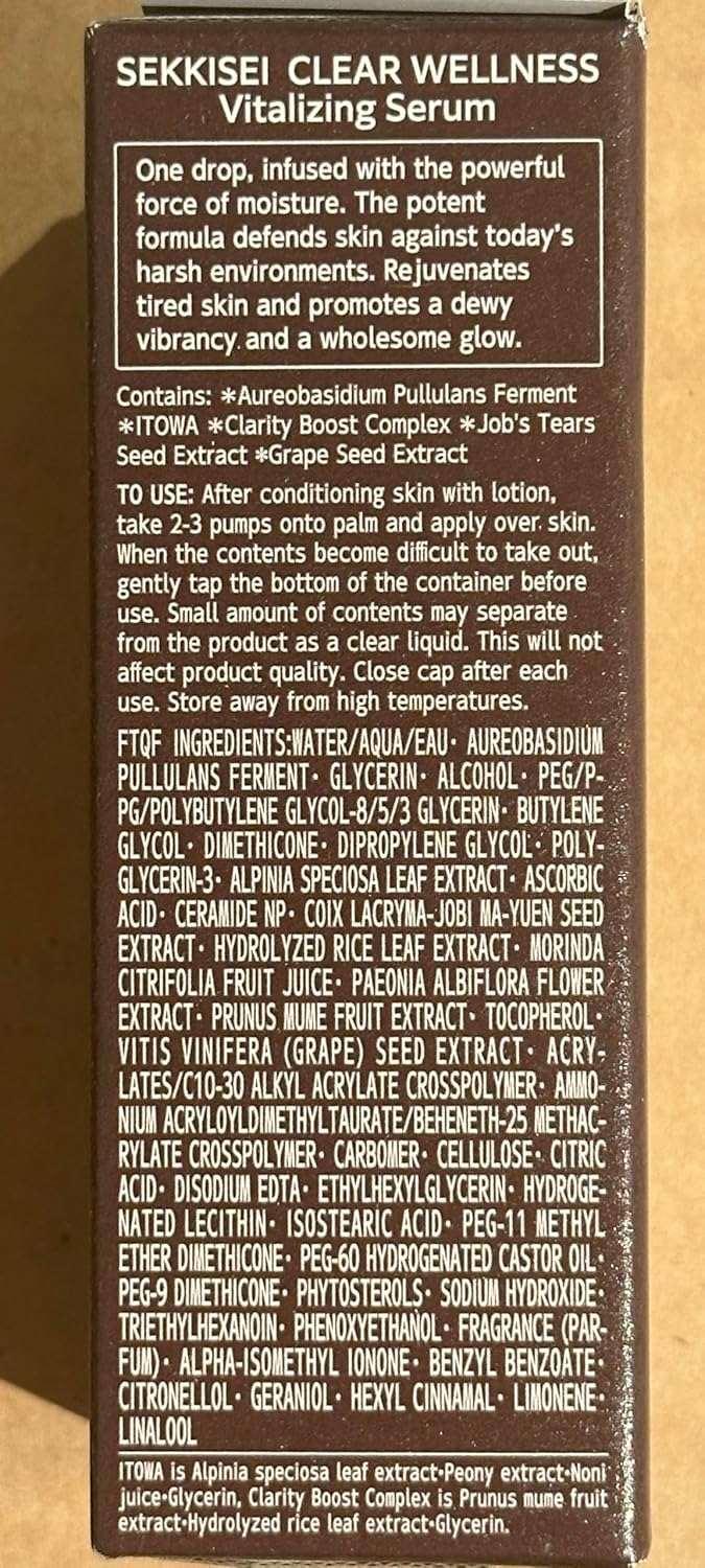 SEKKISEI Clear Wellness Vitalizing Serum, 1.8 fl oz