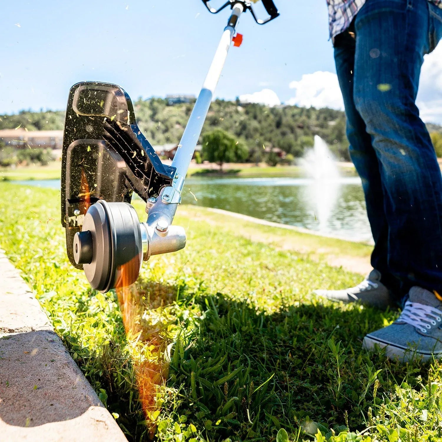 SENIX 4QL® 26.5cc 4-Cycle 18" Gas String Trimmer, Weed Eater