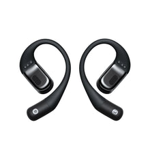 SHOKZ open-ear true wireless earbuds, black with silver control areas