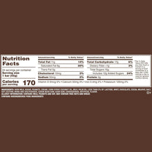 SNICKERS ice cream bars nutrition facts panel with serving and calorie details