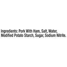 Ingredients for SPAM Classic: pork with ham, salt, water, modified potato starch
