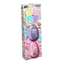 Scented slime squish set with oval slime pods and clover mold in blister package