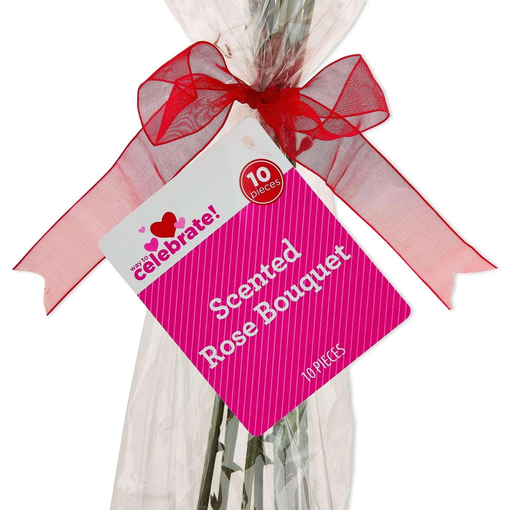 Scented Rose Bouquet, Dark Red, 23", Valentine's Day by Way To Celebrate