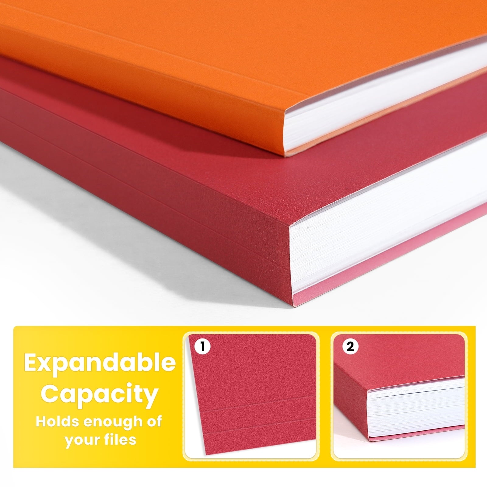 SUNEE File Folders, 30 pack Manilla Folders 8.5 x 11, 1/3 Cut Tab for Easy Labeling and Organization, Durable Standard Paper for Home, Office, School Filing