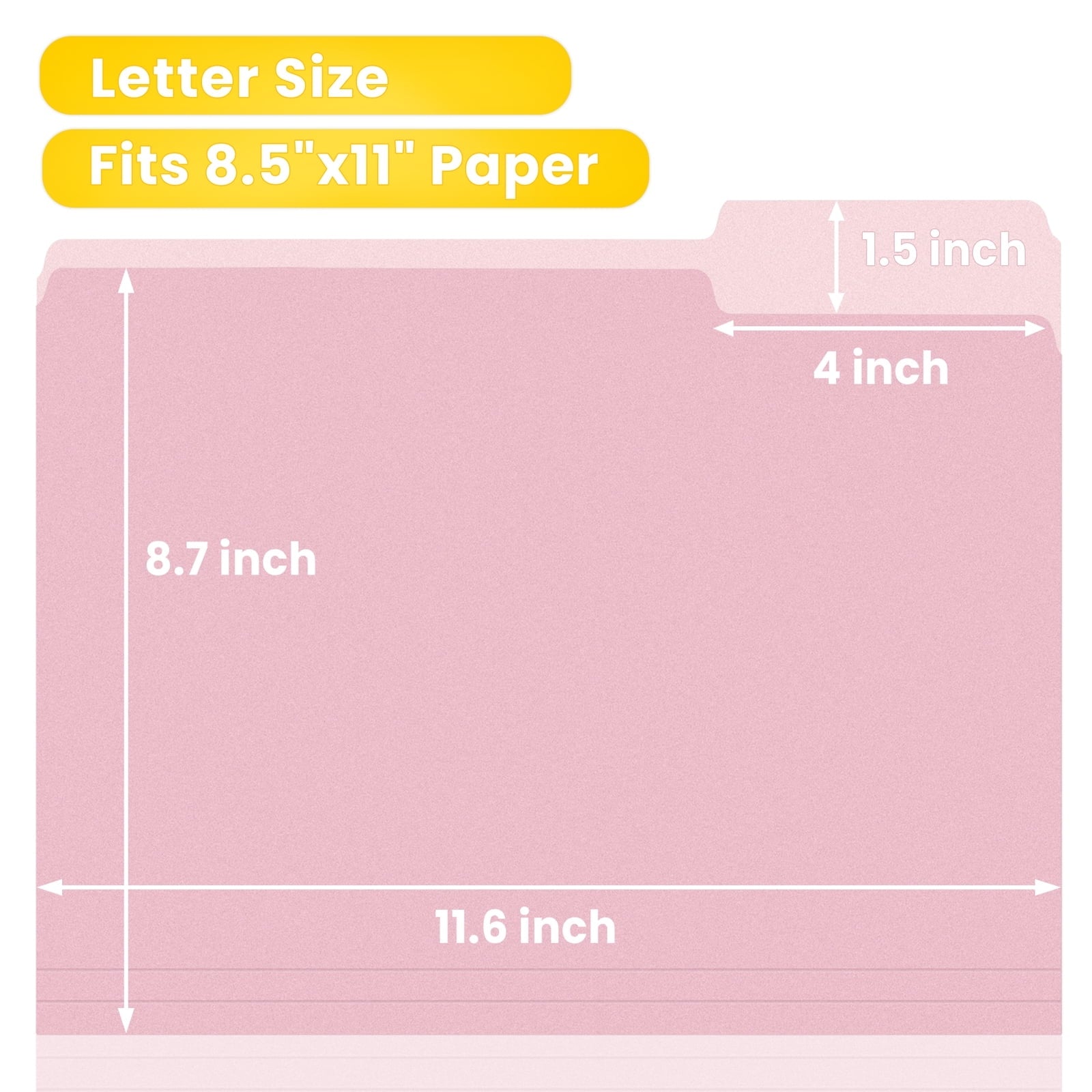 SUNEE File Folders, 30 pack Manilla Folders 8.5 x 11, 1/3 Cut Tab for Easy Labeling and Organization, Durable Standard Paper for Home, Office, School Filing