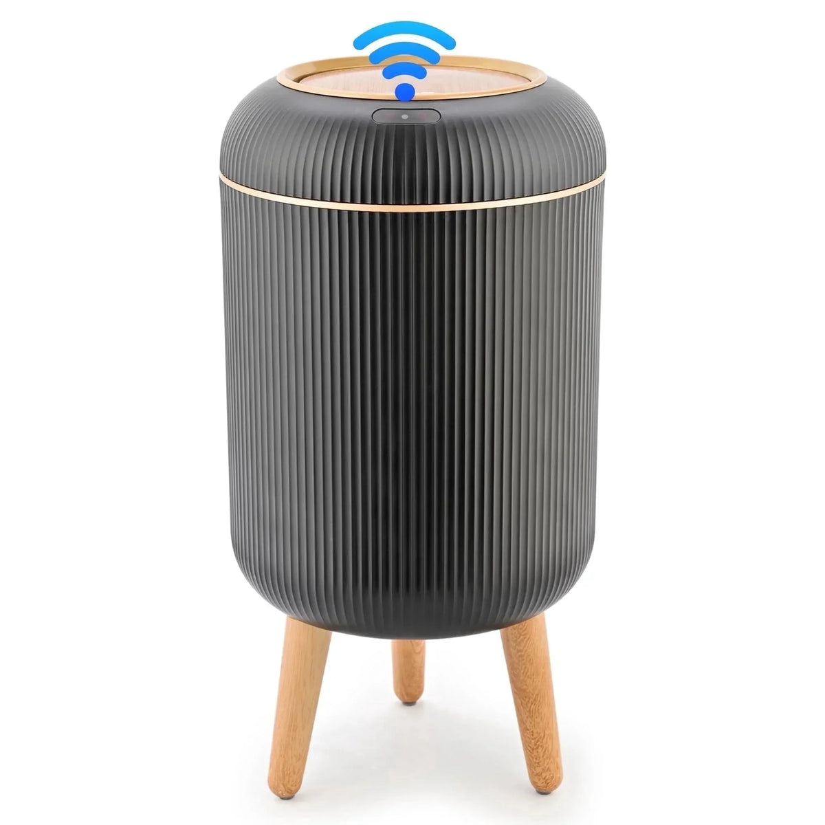 SUSLAS Trash Can with Motion Sensor, Touchless Automatic Lid and Waterproof Design, Smart Waste Bin for Bathroom Kitchen, 2.6 Gallon Plastic, Black - USA MEGA SHOP