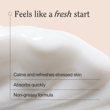 White lotion gel spread in a smooth swath