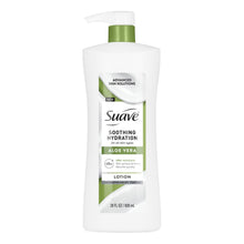 Suave aloe vera lotion bottle with green pump