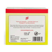 Back of disposable cotton face wipes box with ingredient and barcode label