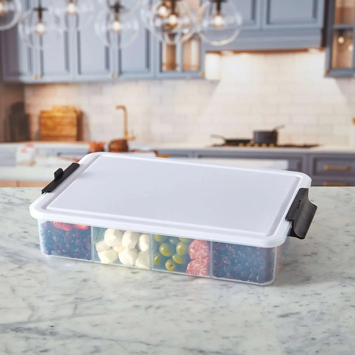Sabatier Snacklebox 2-piece Set with Cutting Board Lids - USA MEGA SHOP