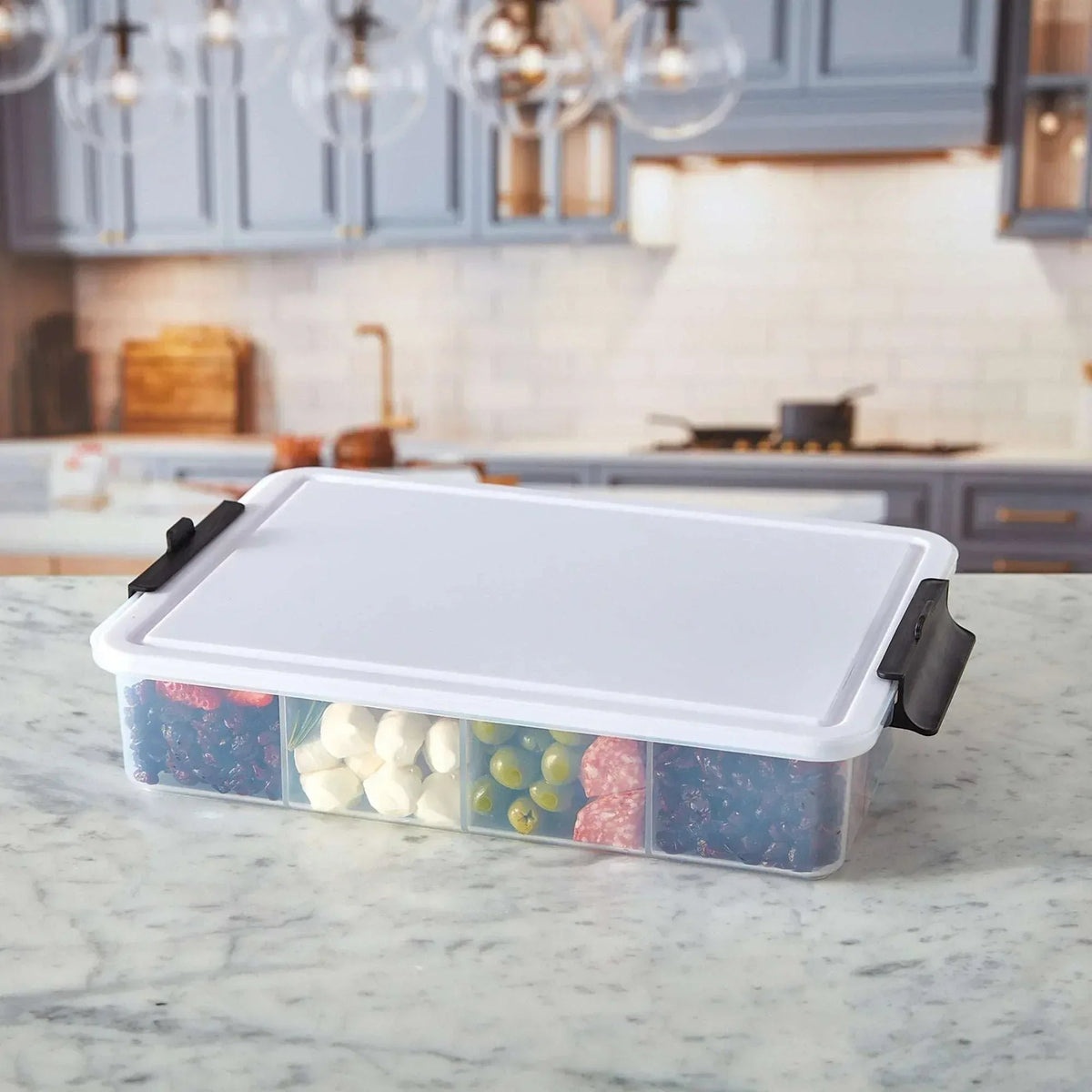 Sabatier Snacklebox 2-piece Set with Cutting Board Lids