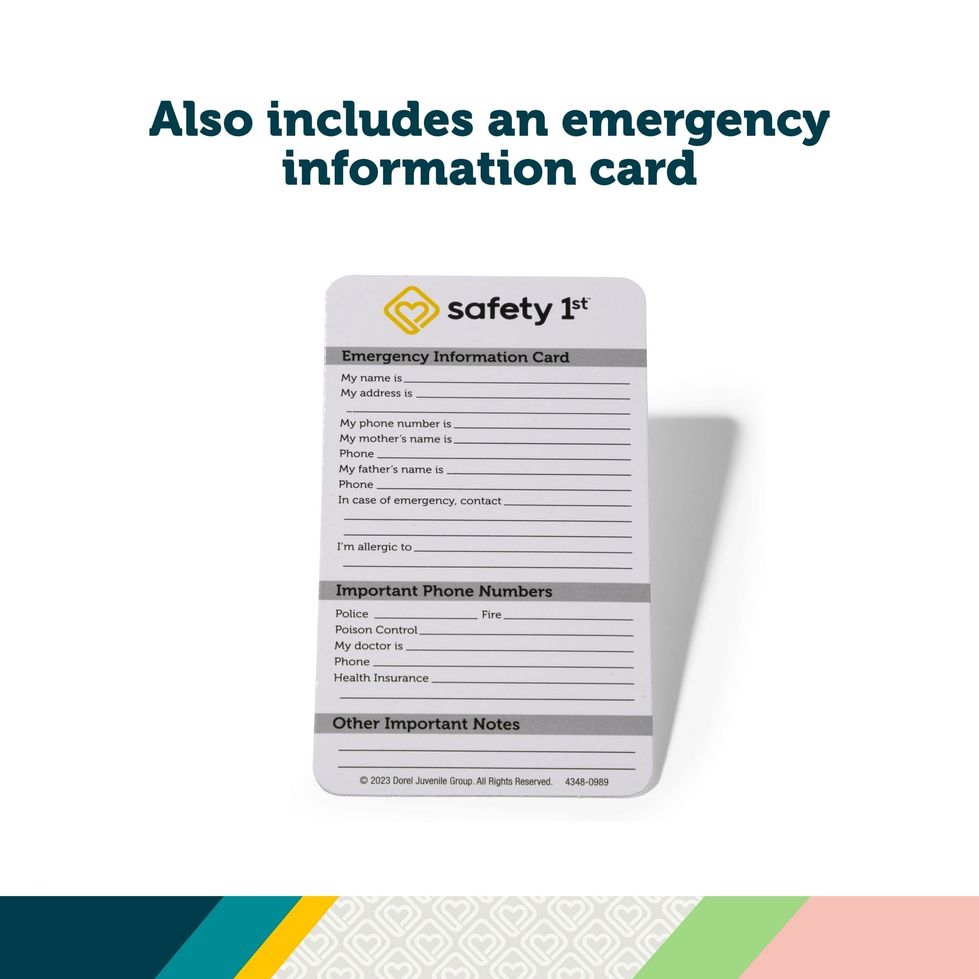 Safety 1st Baby on Board Health Kit, Seafoam