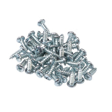 Silver metal safety screws, assorted fasteners
