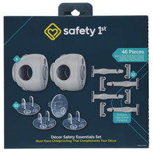 Safety 1st decor safety essentials set box with 46 child-safety pieces, grey accents