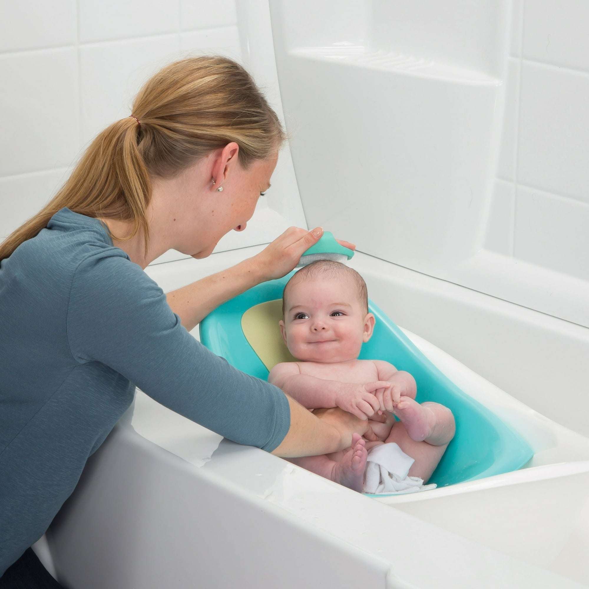 Safety 1st Soothing Cradle Cap Soft Bristle Brush, Aqua