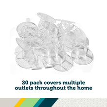 Clear plug protector set, 20-pack outlet covers for child safety