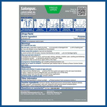 Lidocaine 4% gel-patch box back with drug facts and application directions
