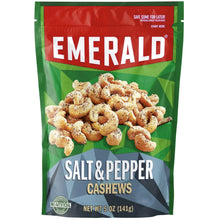Emerald salt & pepper cashews resealable bag, 5 oz