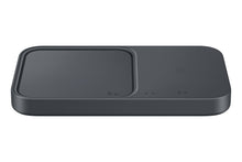 Wireless charging duo dock, dark gray/black base with charging pad window