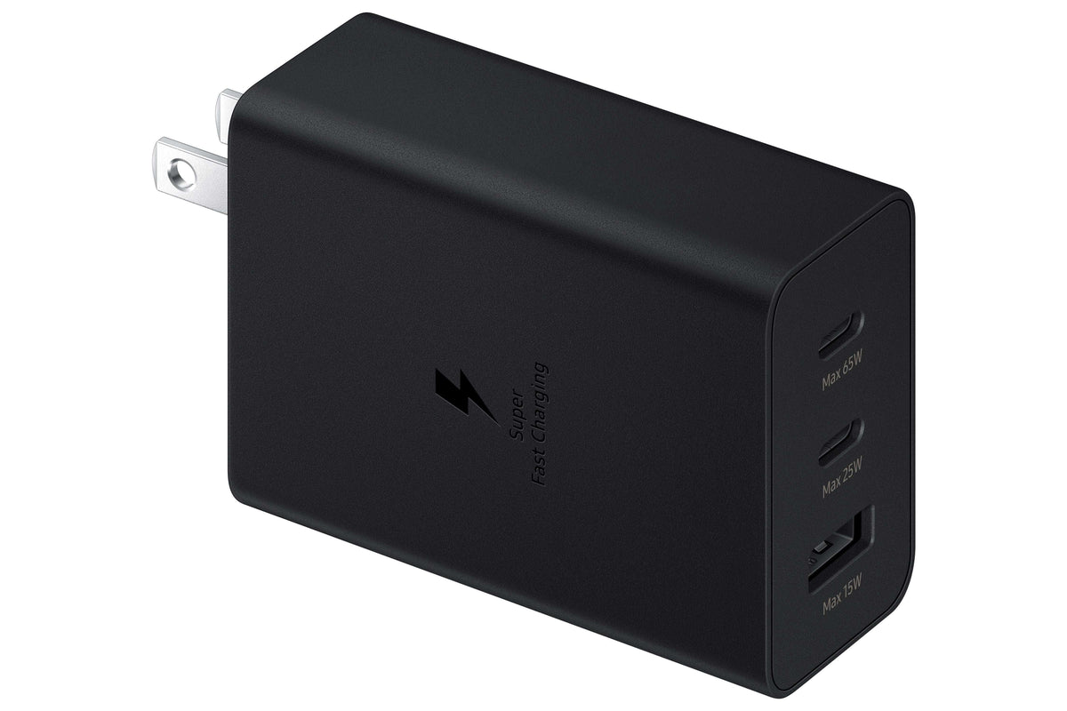 Samsung 65W Trio Adapter, Black (Cable not included)