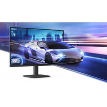 IPS FHD computer monitor on stand, front view with 100Hz game display