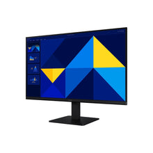IPS FHD monitor front view with blue and yellow abstract screen