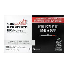 San Francisco Bay Coffee French Roast OneCup coffee pods, 100-count, compostable box
