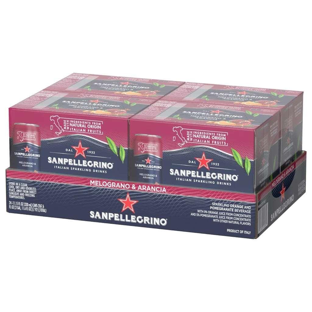 San Pellegrino Italian Sparkling Drink, Melograno & Arancia, 11.15 fl oz, 24-count