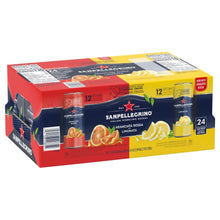 San Pellegrino sparkling drink variety pack 24-count carton with citrus flavors