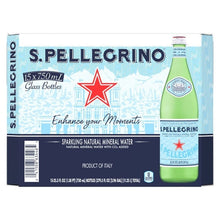 San Pellegrino Sparkling Natural Mineral Water, 25.3 fl oz, 15-count
