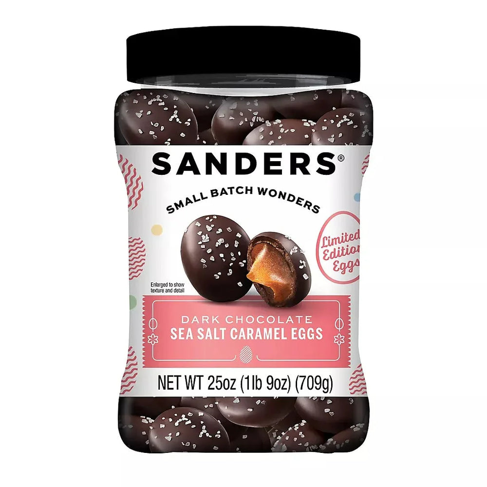 Sanders Dark Chocolate Sea Salt Caramel Eggs, 25 oz. - USA MEGA SHOP