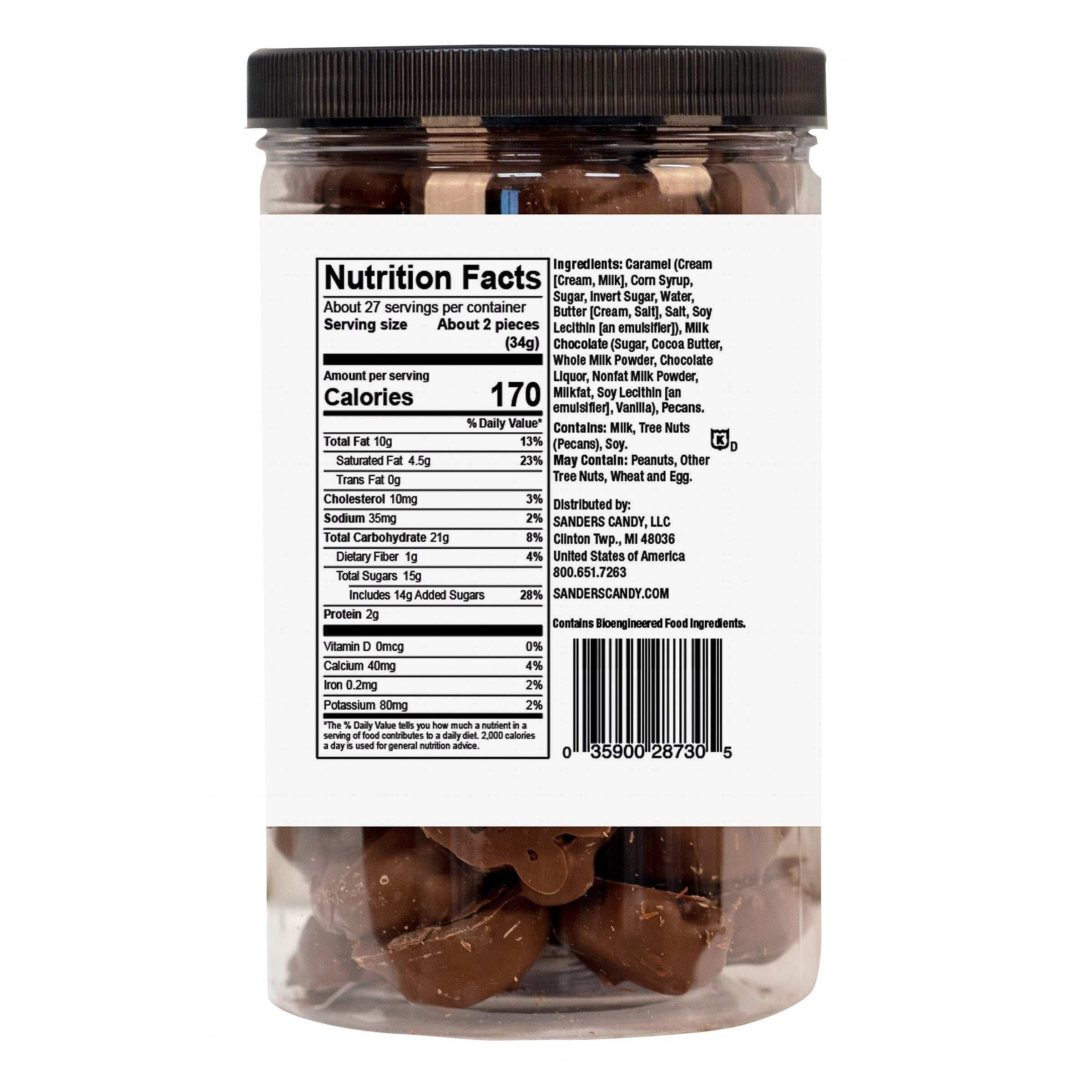 Sanders Milk Chocolate Pecan Caramel Clusters 32 oz, 2-pack