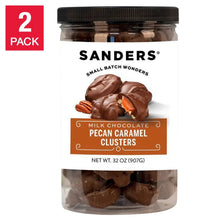 Sanders 2-pack jar of milk chocolate pecan caramel clusters