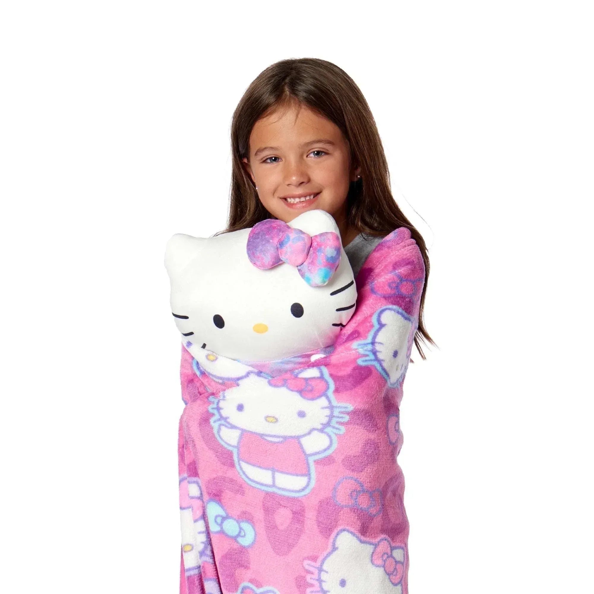 Pokemon Pikachu Cute Silk Touch Throw Blanket and Plush Character Hugger Set