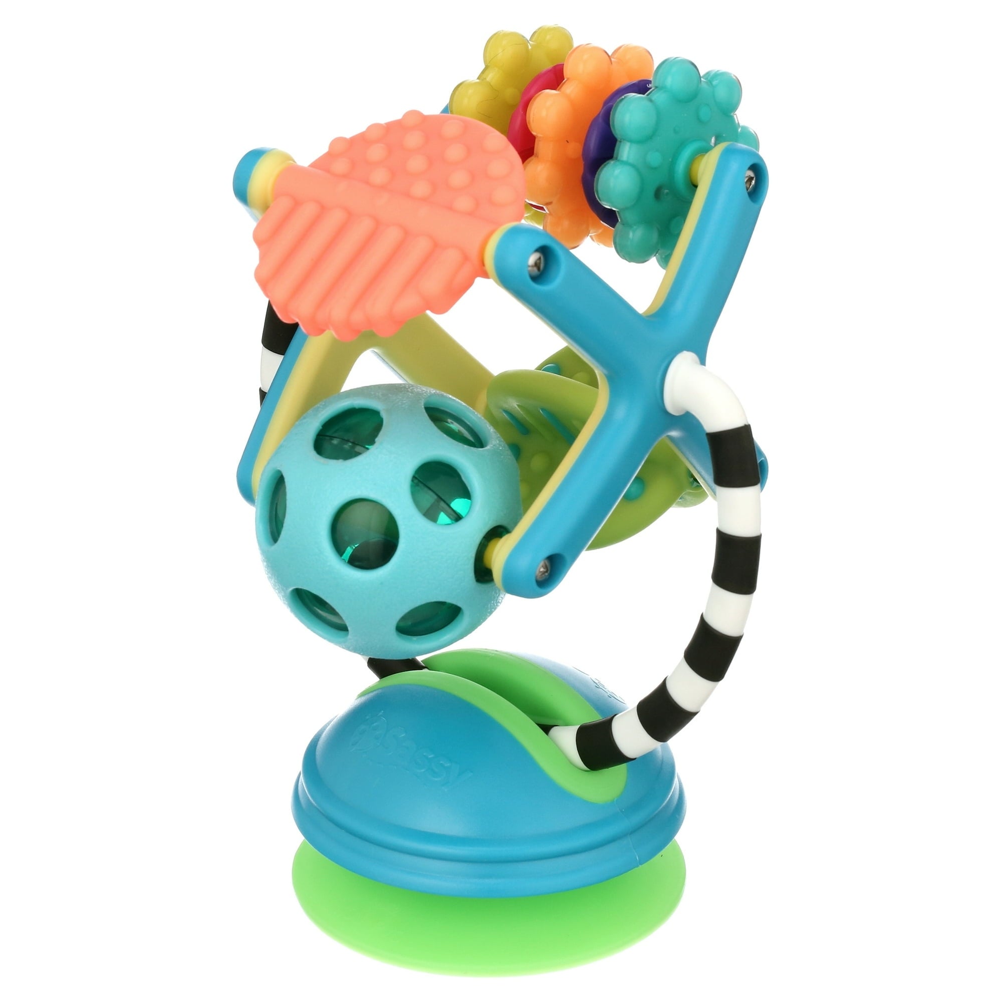 Sassy Developmental Toys, Teeth & Twirl, Sensation Station, Multi-Color, 6 Months+
