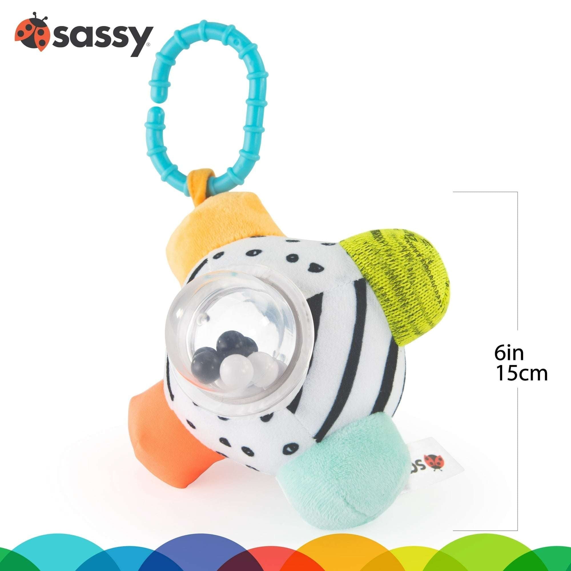Sassy Mini Bumpy Ball Sensory Rattle Ball