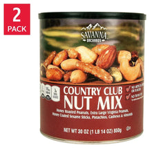 Country Club Nut Mix can, honey roasted and coated nuts (2-pack)
