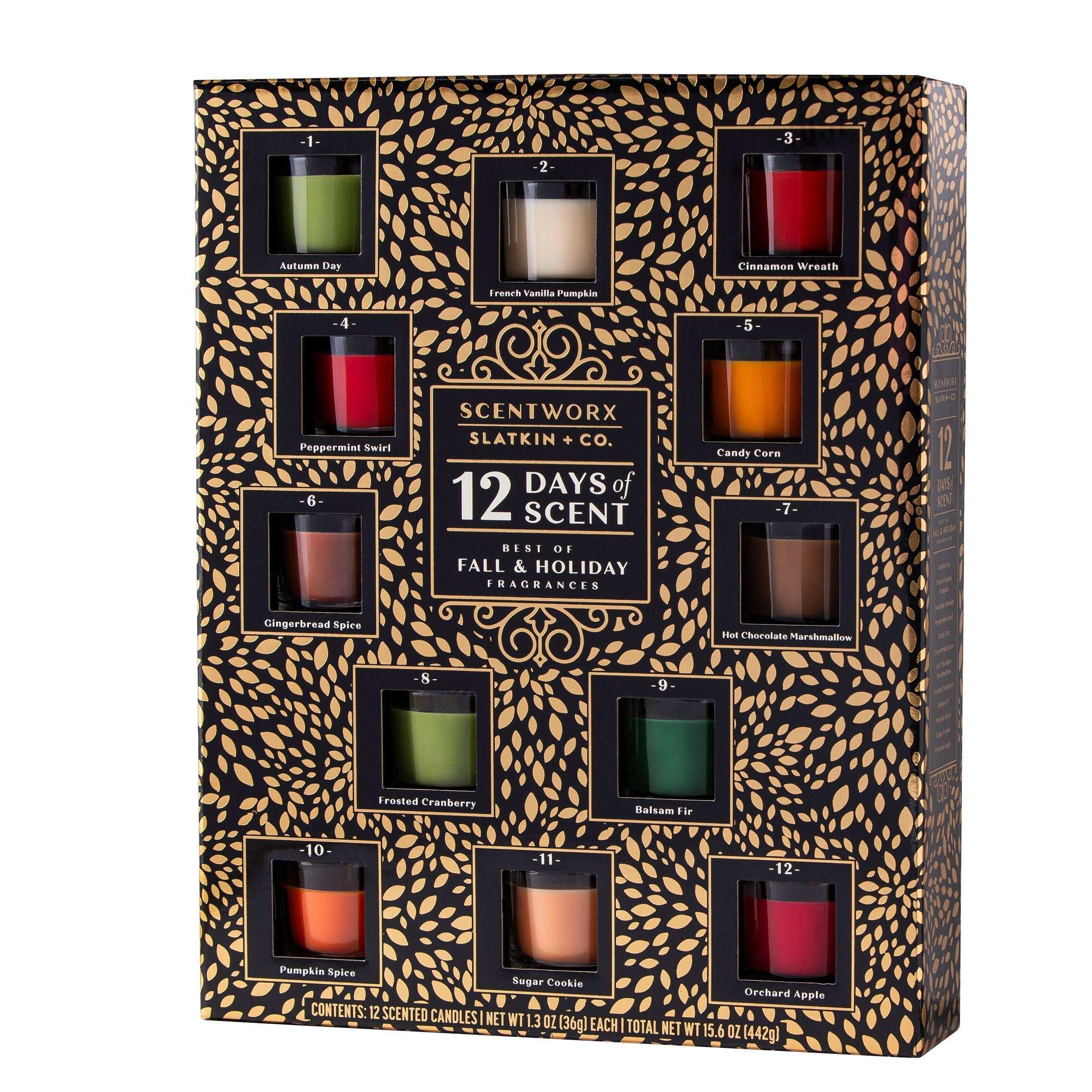 Scentworx Holiday 12 Days of Scent Advent Candle Calendar - USA MEGA SHOP