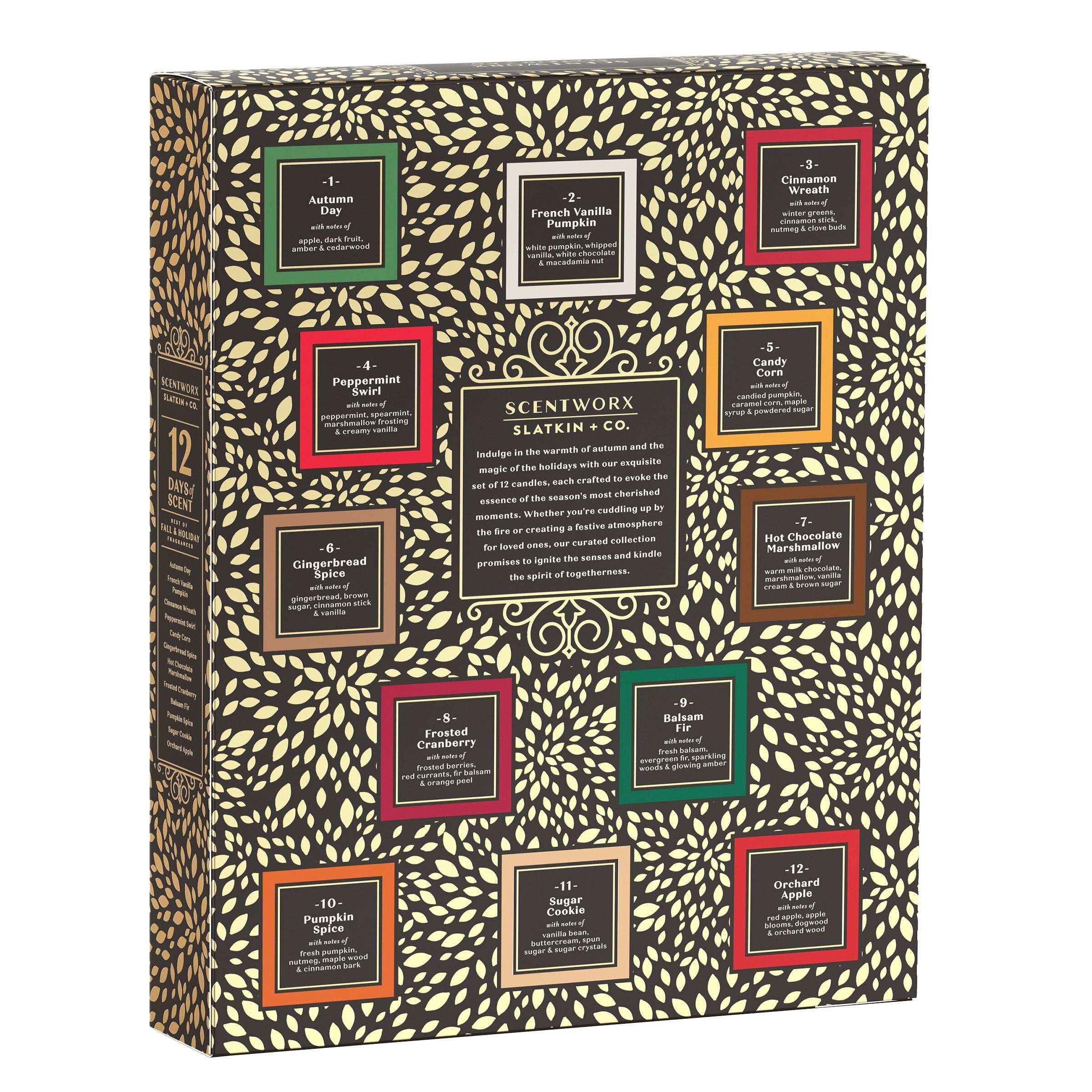 Scentworx Holiday 12 Days of Scent Advent Candle Calendar - USA MEGA SHOP