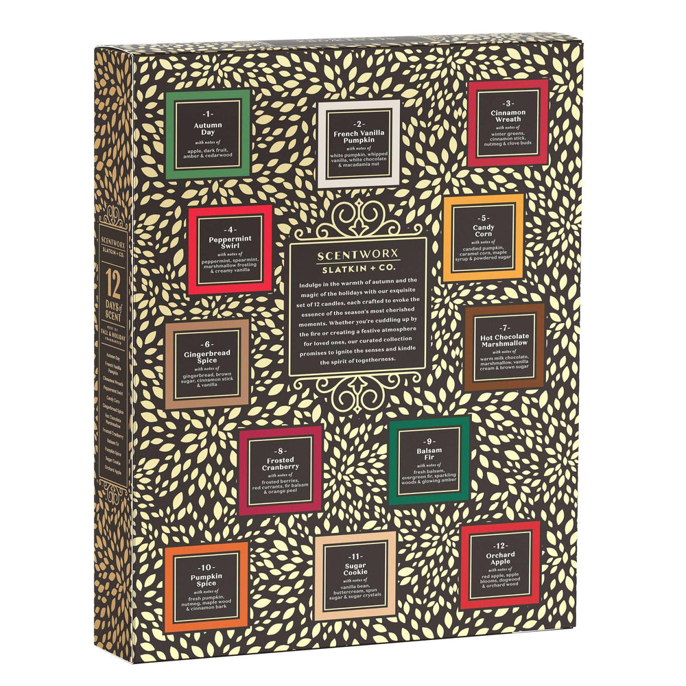 Scentworx Holiday 12 Days of Scent Advent Candle Calendar - USA MEGA SHOP