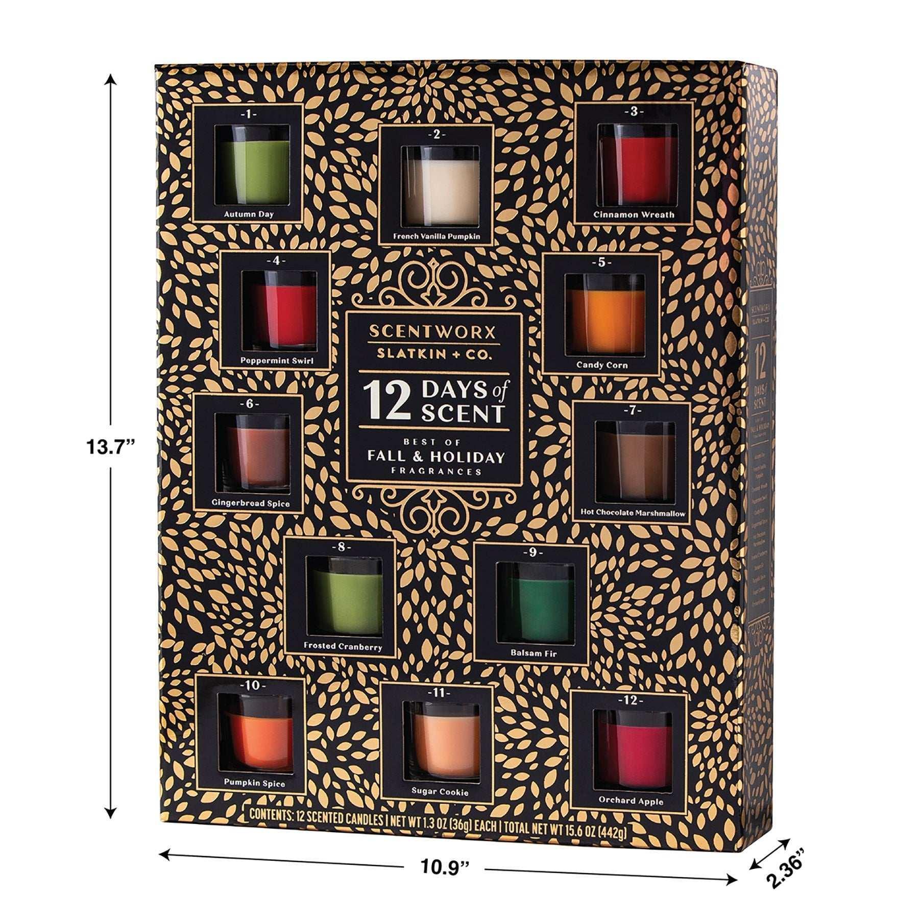 Scentworx Holiday 12 Days of Scent Advent Candle Calendar - USA MEGA SHOP