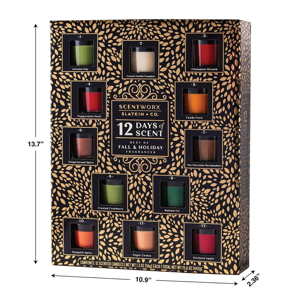 Scentworx Holiday 12 Days of Scent Advent Candle Calendar - USA MEGA SHOP