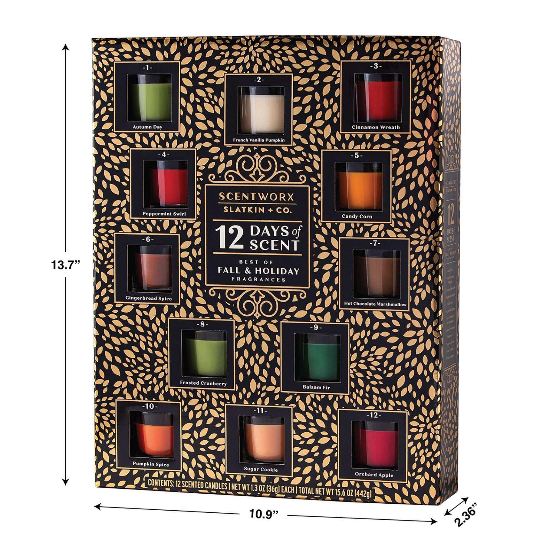 Scentworx Holiday 12 Days of Scent Advent Candle Calendar