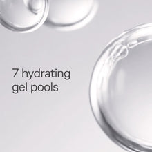 Hydrating shaving gel pools on skin surface with clear droplets