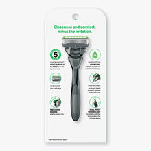 Schick Hydro Sensitive razor package with comfort and blade information