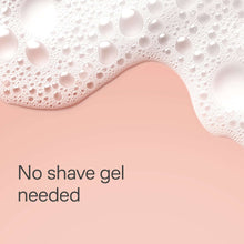 Razor shaving foam with bubbles, no-gel shaving claim