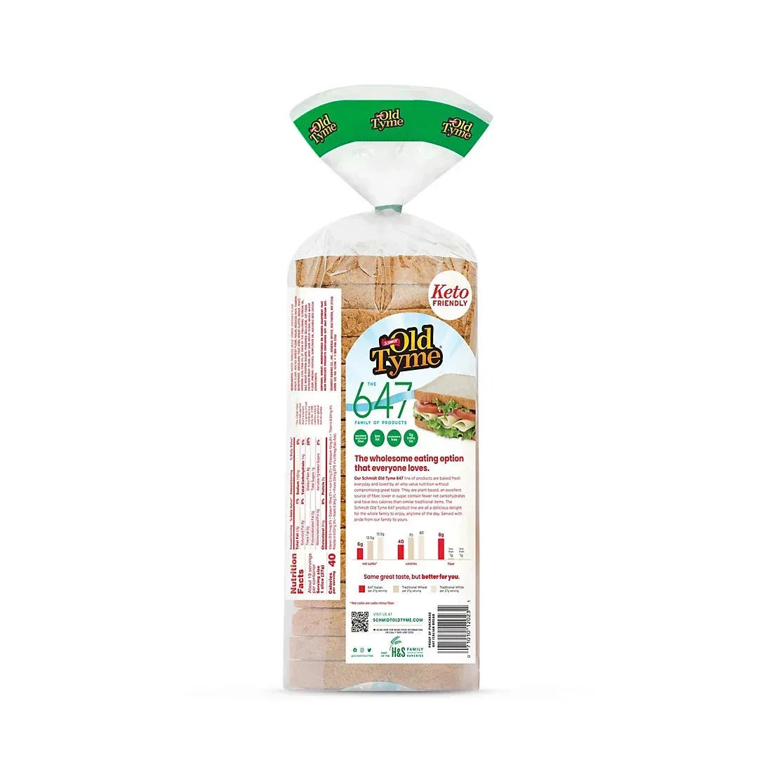 Schmidt Old Tyme 647 Low Calorie Keto Friendly Italian Bread, 2 pk./18 oz. - USA MEGA SHOP