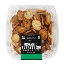 Organic everything bagel chips in clear tray, 15 oz