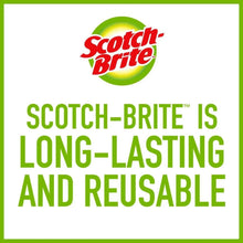 Scotch-Brite long-lasting and reusable scrubbers label