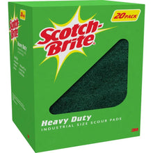 Scotch-Brite heavy duty scour pad box with dark abrasive pad